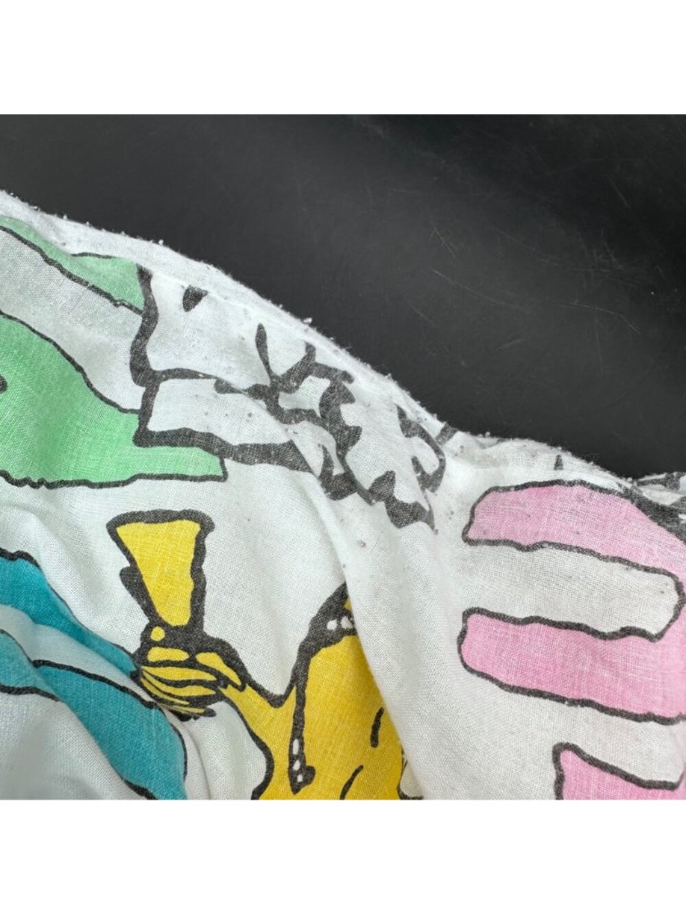 Vintage Peanuts Snoopy Woodstock Ha Ha Laughing Blanket Twin Size Cannon USA - Picture 7 of 11